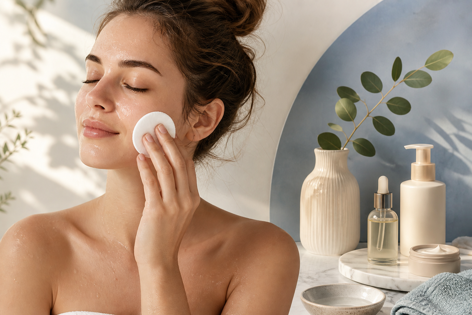 Rutina de limpieza facial