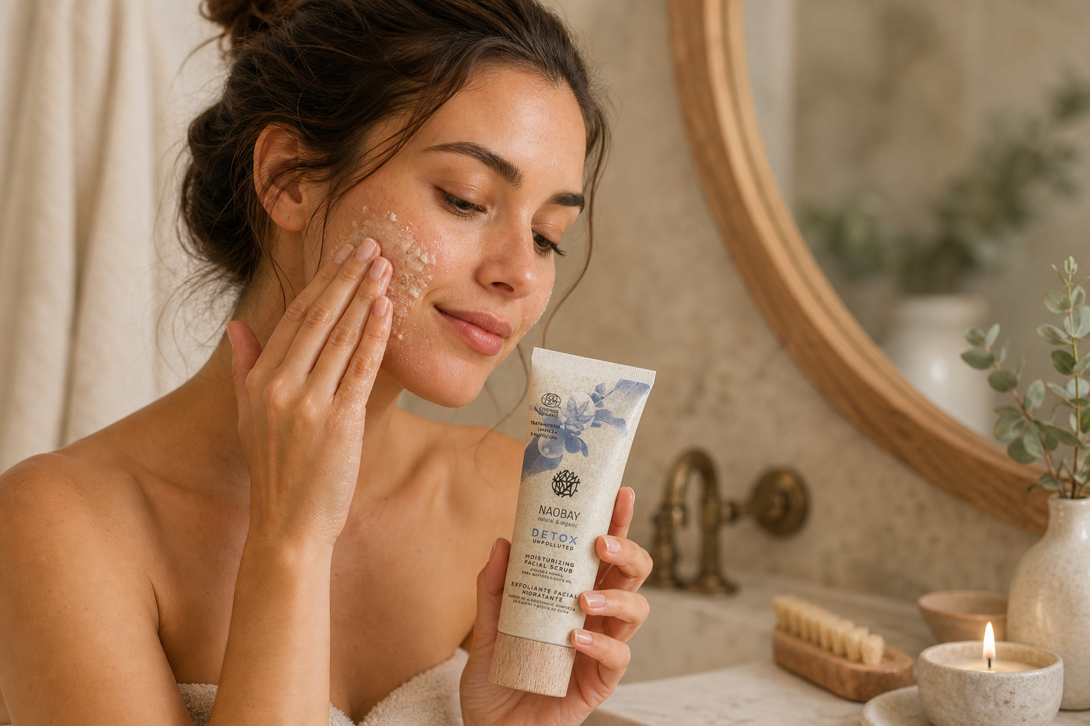 Aplicación del exfoliante